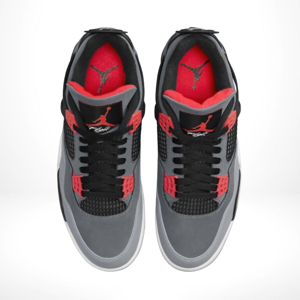 Air Jordan 4 Retro Infrared in Grey Orange - product image from the listing.