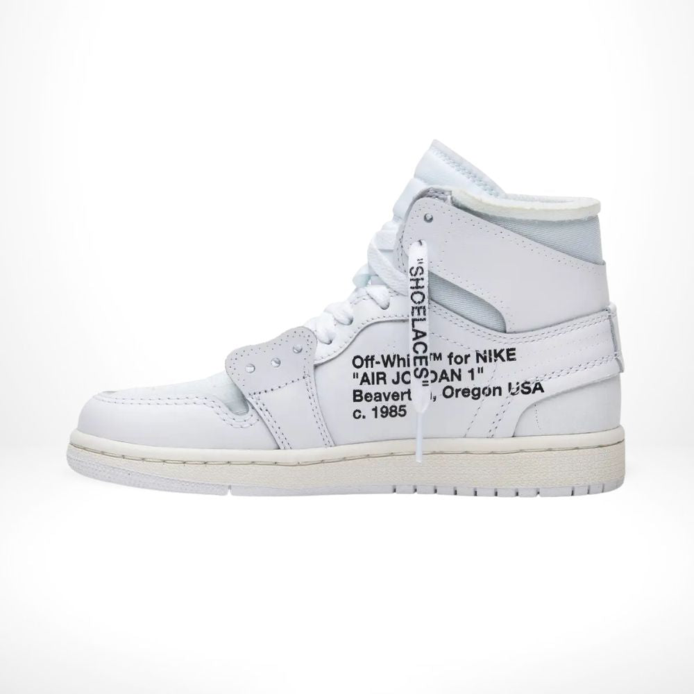 Air Jordan 1 Retro High OG x Off-White Euro in White - product image from the listing.