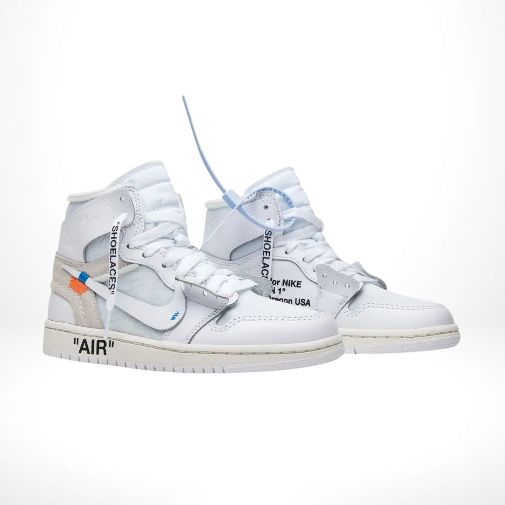Air Jordan 1 Retro High OG x Off-White Euro in White - product image from the listing.