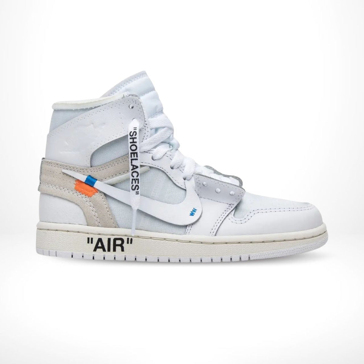 Air Jordan 1 Retro High OG x Off-White Euro in White - product image from the listing.