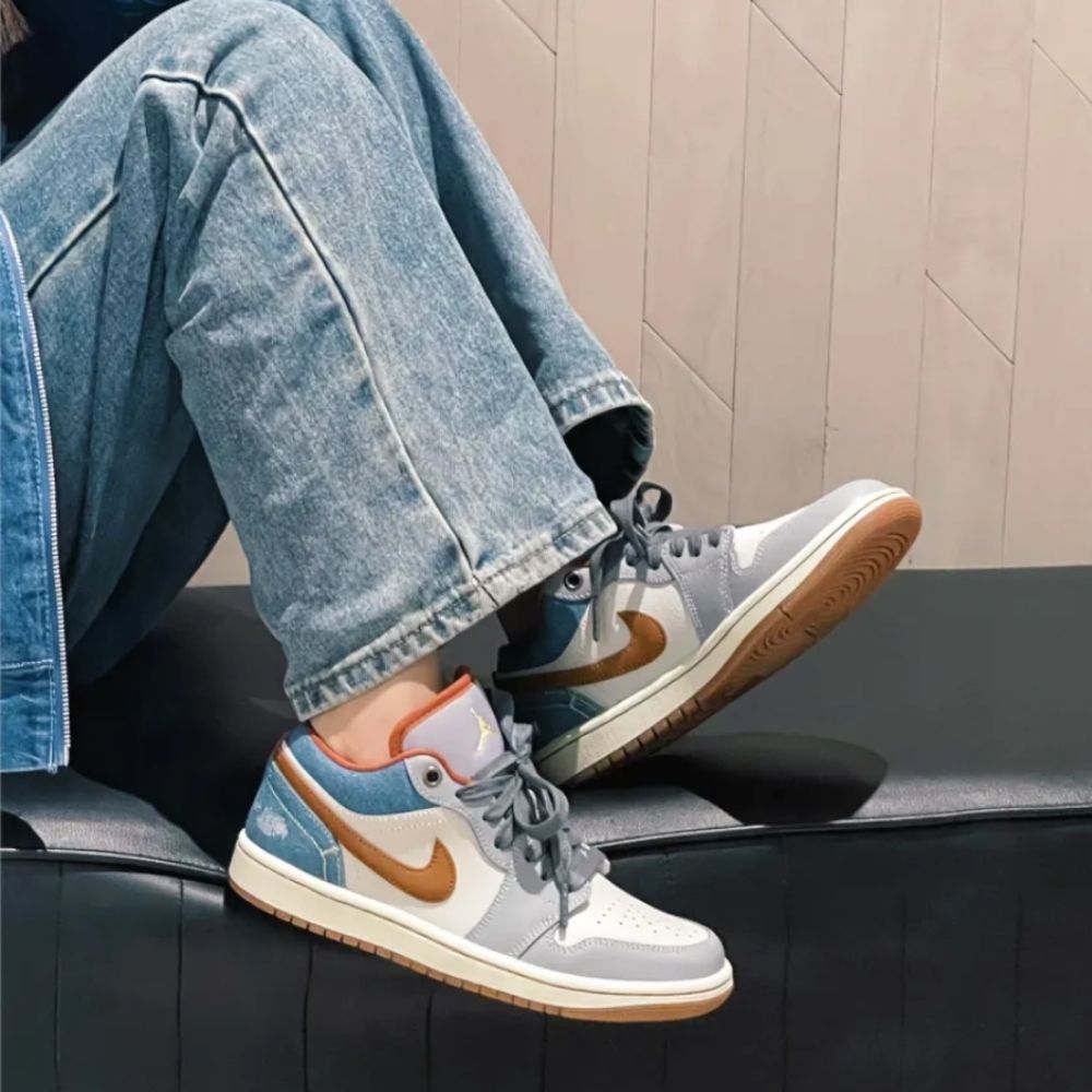Air Jordan 1 Low in Denim Phantom Grey - product image from the listing.