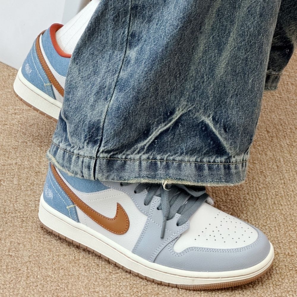 Air Jordan 1 Low in Denim Phantom Grey - product image from the listing.