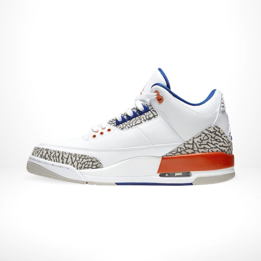Air Jordan 3 Retro Knicks in Orange - product image from the listing.