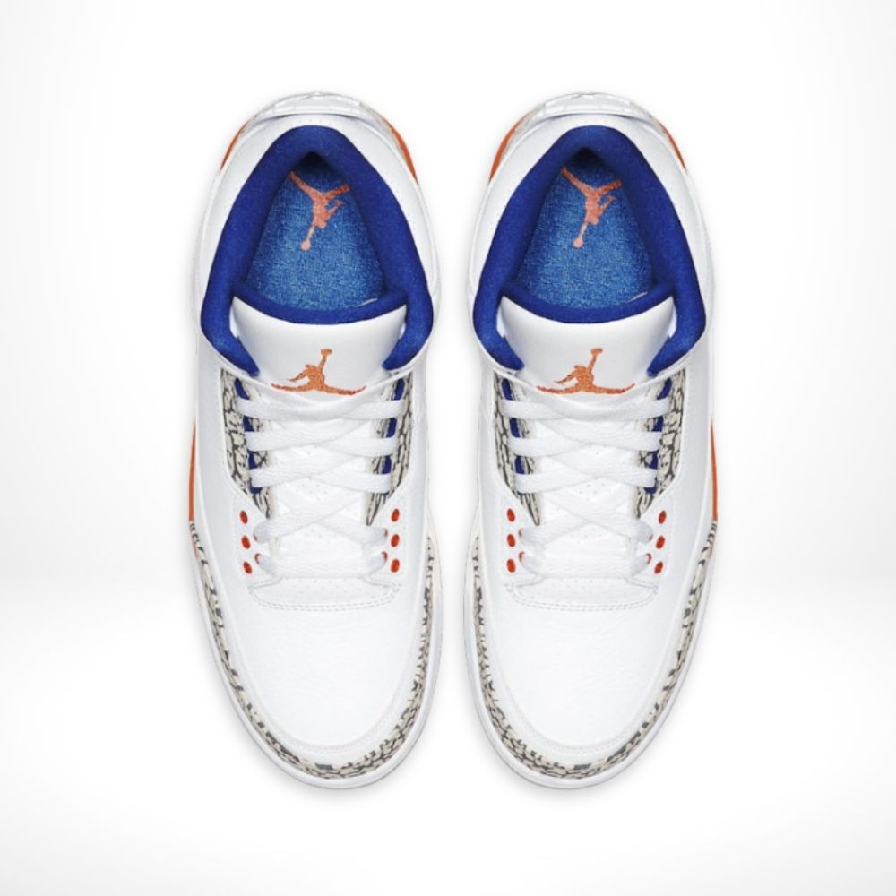Air Jordan 3 Retro Knicks in Orange - product image from the listing.