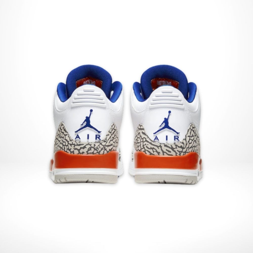 Air Jordan 3 Retro Knicks in Orange - product image from the listing.