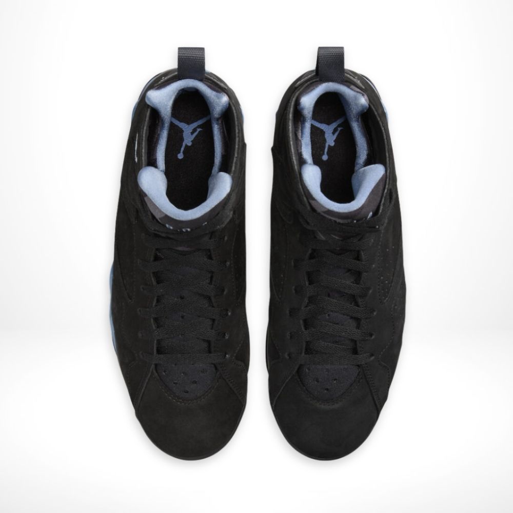 Air Jordan 7 Retro Chambray in Black Blue - product image from the listing.