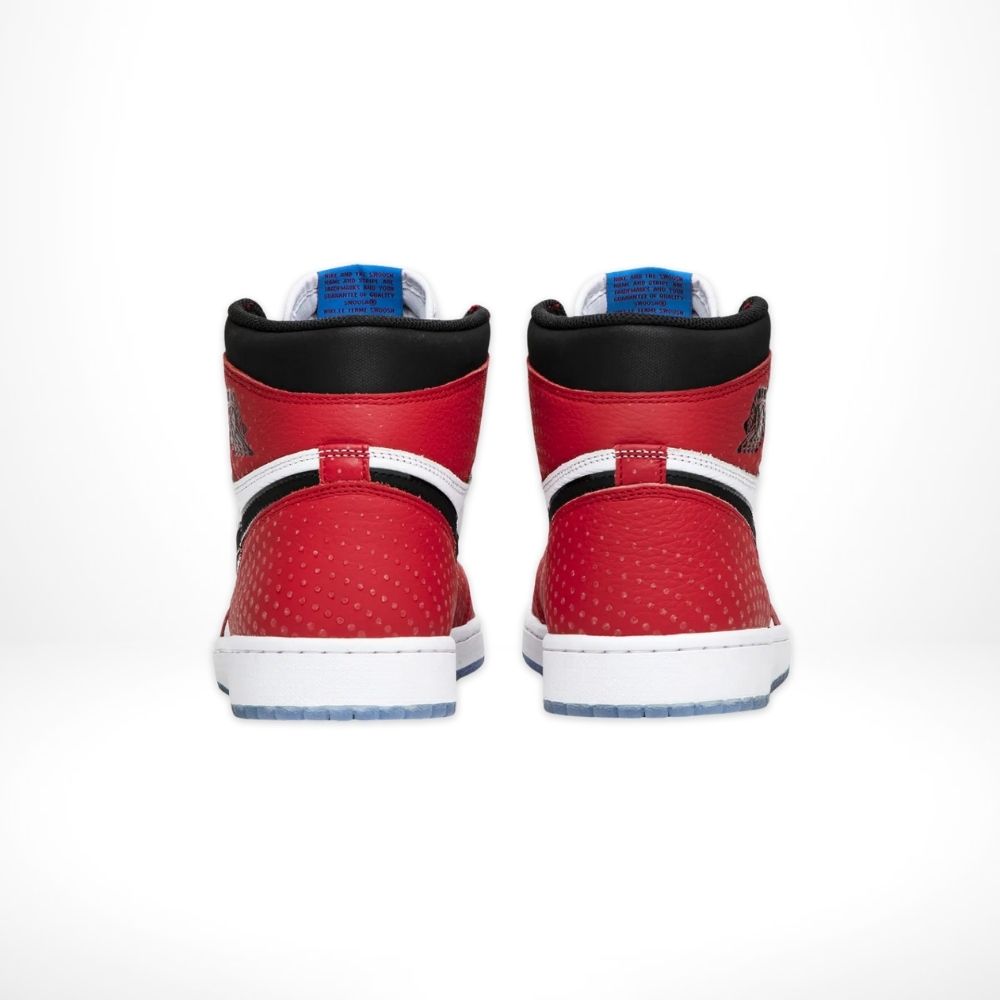 Air Jordan 1 Retro High Spider-Man in Red - product image from the listing.