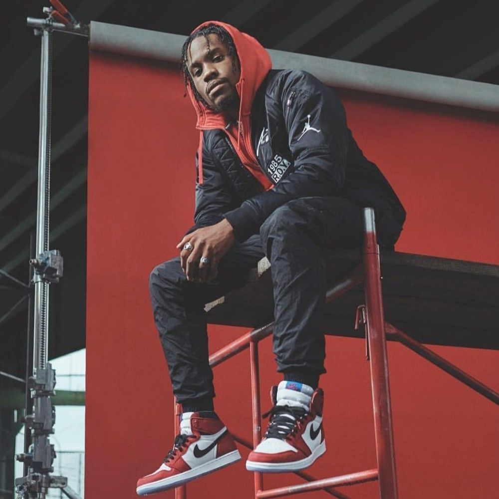 Air Jordan 1 Retro High Spider-Man in Red - product image from the listing.