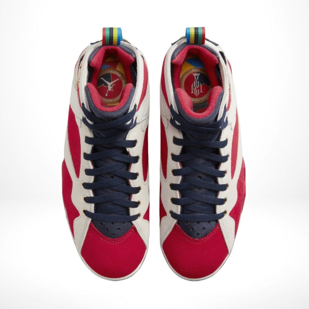 Air Jordan 7 Retro x Trophy Room New Sheriff in Town in Red Beige - product image from the listing.