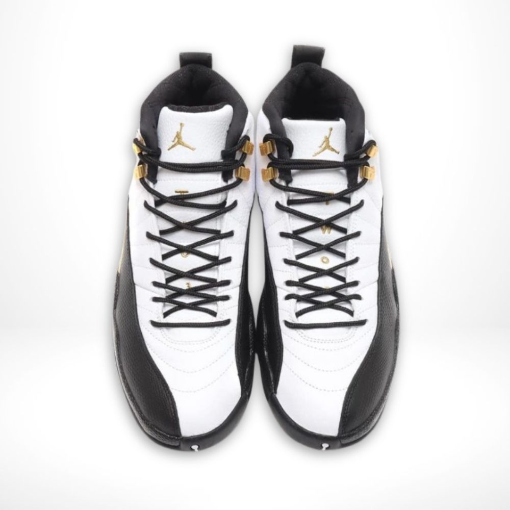 Air Jordan 12 Retro Royalty in Metallic Gold Black - product image from the listing.