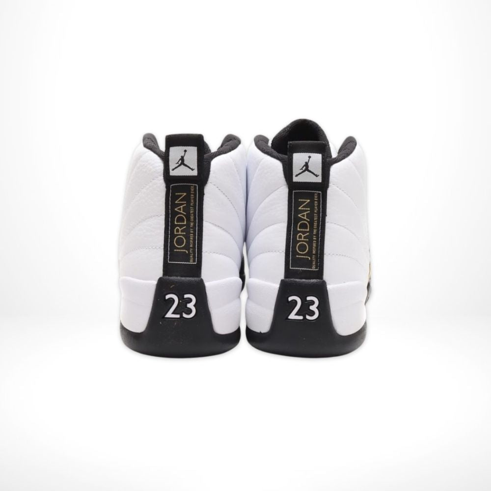 Air Jordan 12 Retro Royalty in Metallic Gold Black - product image from the listing.