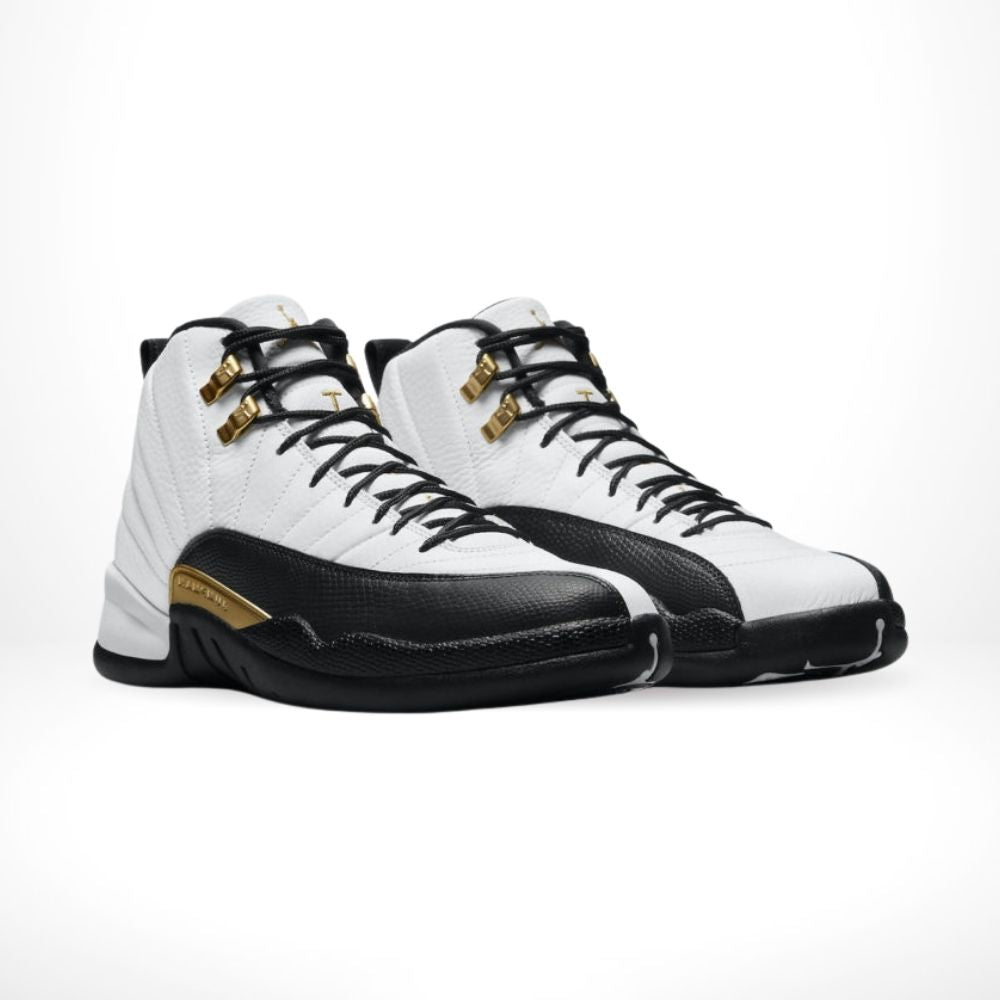 Air Jordan 12 Retro Royalty in Metallic Gold Black - product image from the listing.