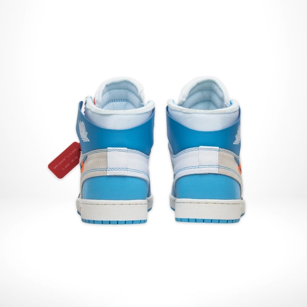 Air Jordan 1 High x in Off White University Blue White - product image from the listing.