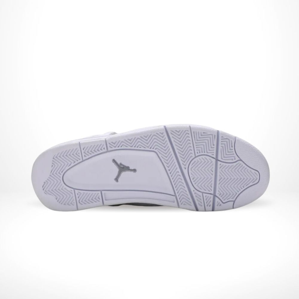 Air Jordan 4 Retro 25th Silver Anniversary in Metallic Silver - product image from the listing.