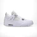 Air Jordan 4 Retro 25th Silver Anniversary in Metallic Silver - product image from the listing.