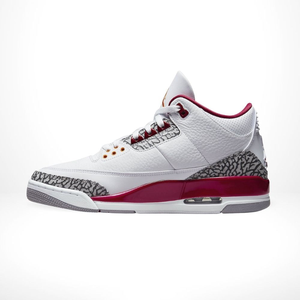 Air Jordan 3 Retro Cardinal in Red - product image from the listing.