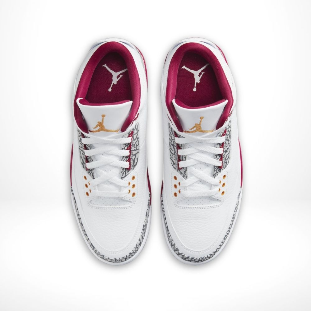 Air Jordan 3 Retro Cardinal in Red - product image from the listing.