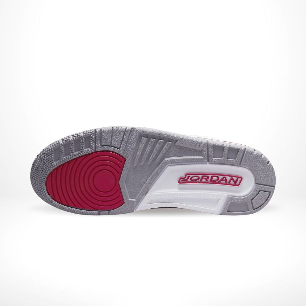 Air Jordan 3 Retro Cardinal in Red - product image from the listing.