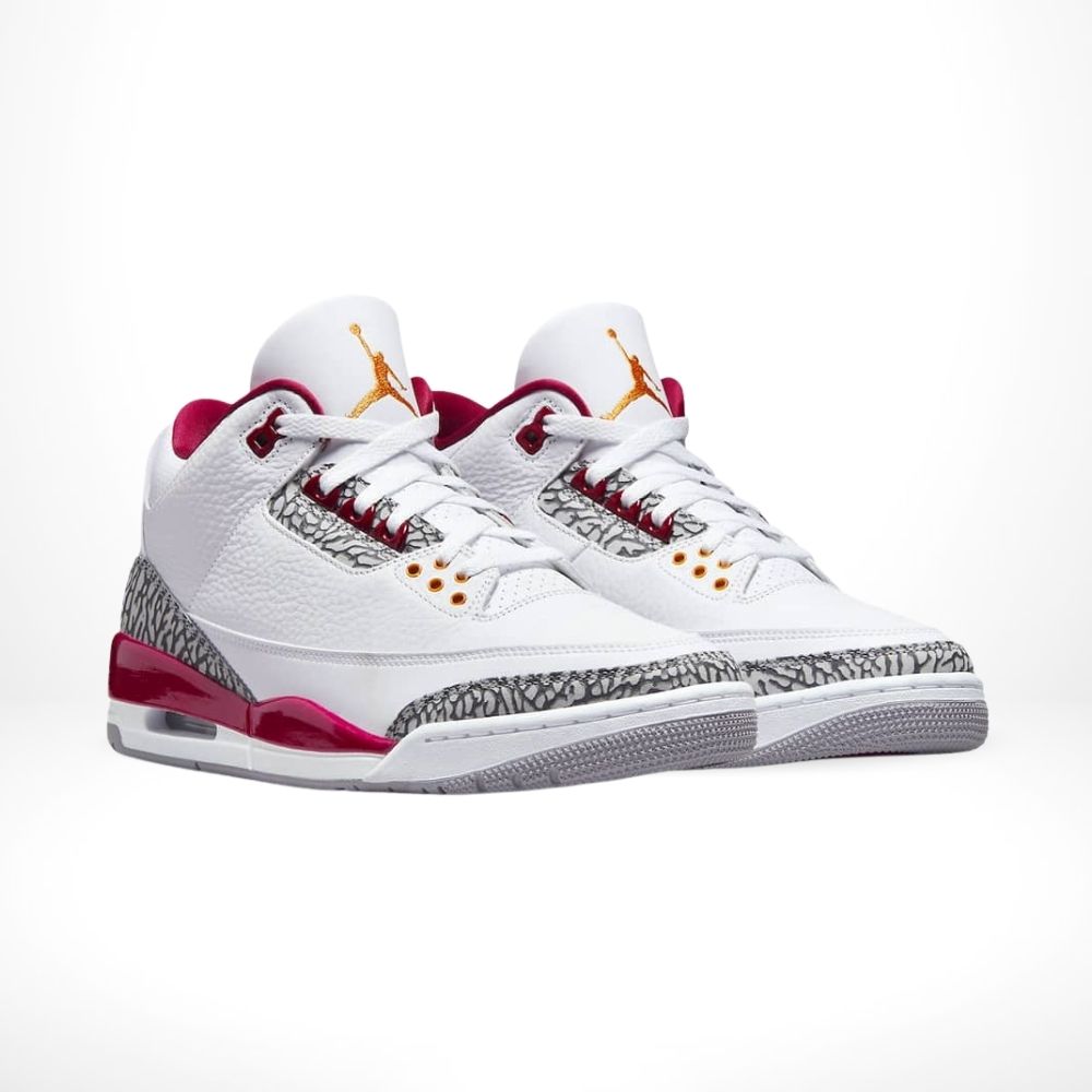 Air Jordan 3 Retro Cardinal in Red - product image from the listing.