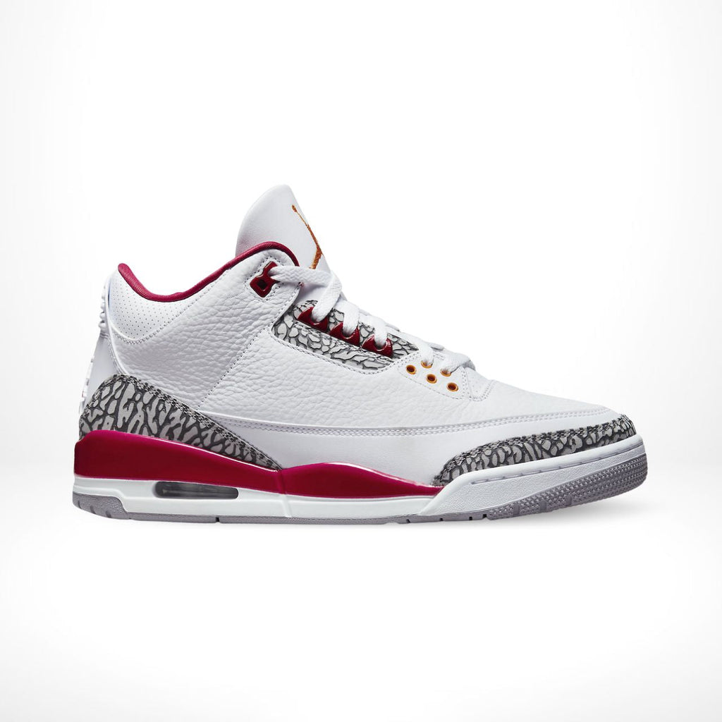 Air Jordan 3 Retro Cardinal in Red - product image from the listing.