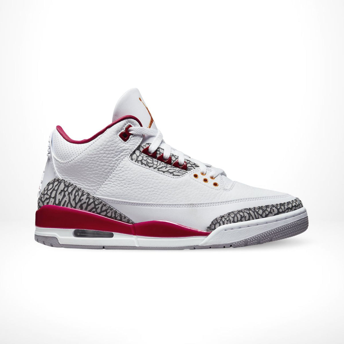 Air Jordan 3 Retro Cardinal in Red - product image from the listing.