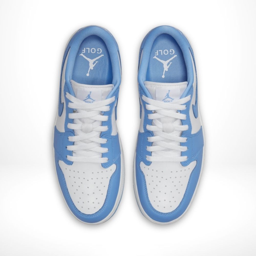 Air Jordan 1 Low OG in White University Blue - product image from the listing.