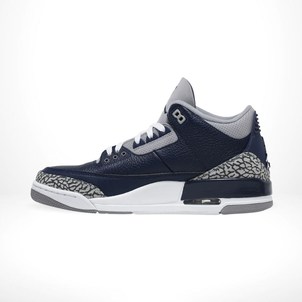 Air Jordan 3 Retro Georgetown in Midnight Navy - product image from the listing.