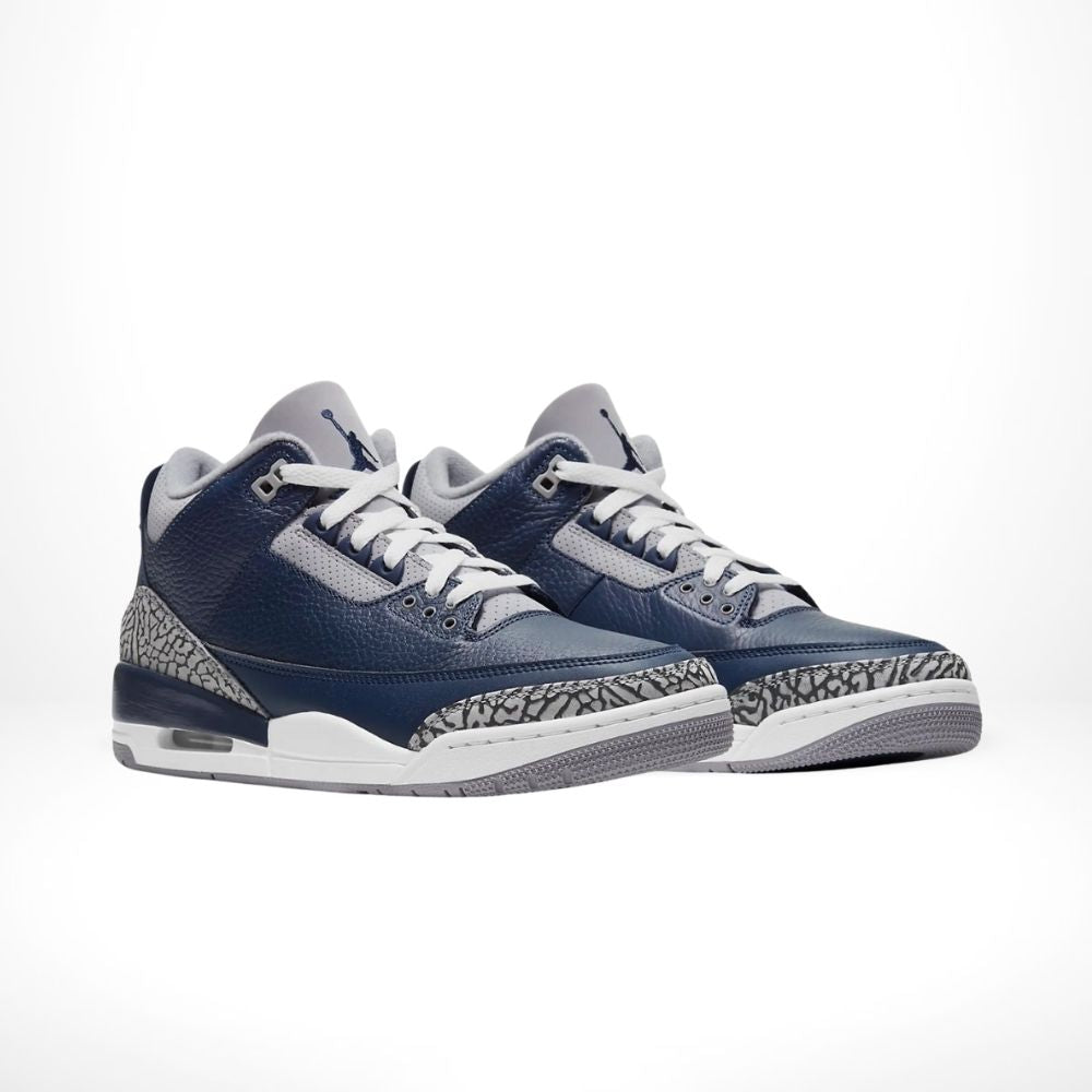 Air Jordan 3 Retro Georgetown in Midnight Navy - product image from the listing.