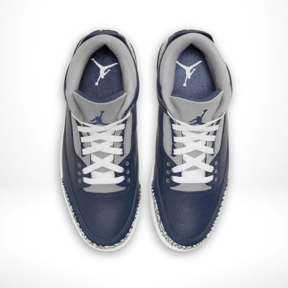 Air Jordan 3 Retro Georgetown in Midnight Navy - product image from the listing.