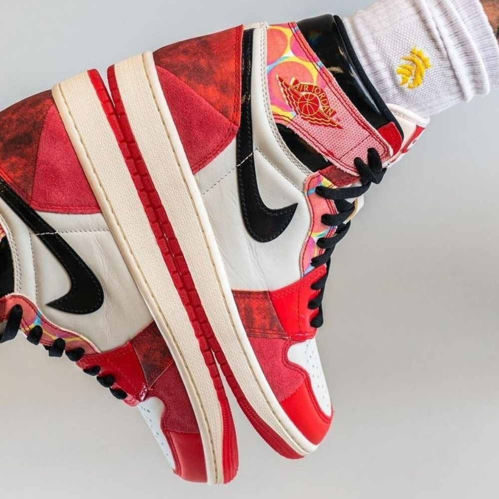 Air Jordan 1 Retro High OG x Spider-Man Across the Spider-Verse in Red - product image from the listing.