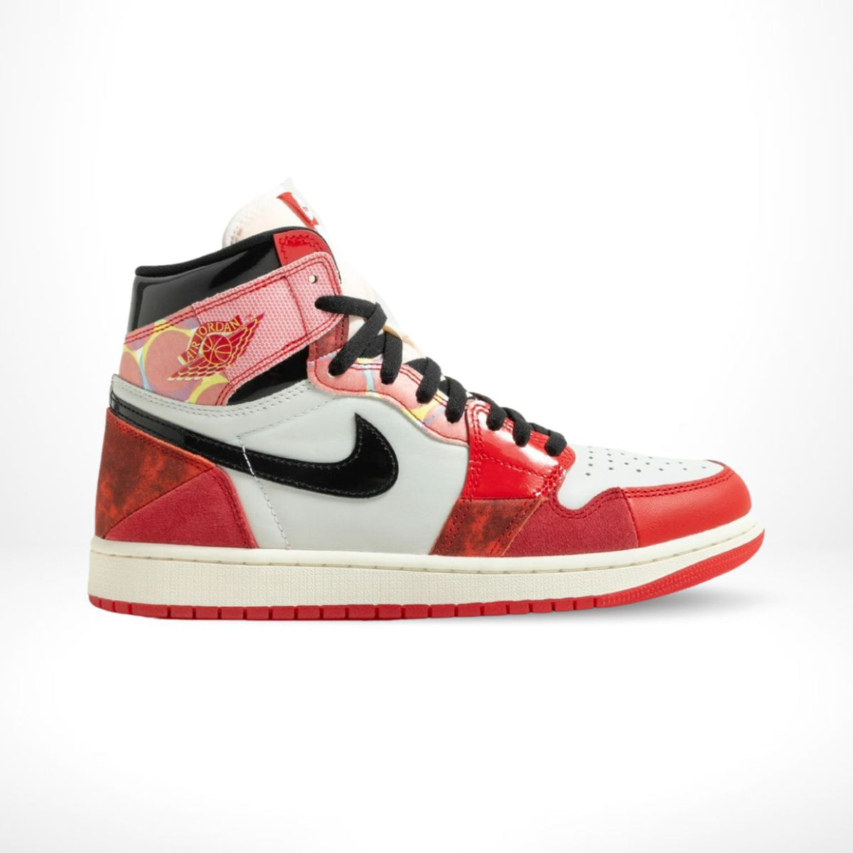 Air Jordan 1 Retro High OG x Spider-Man Across the Spider-Verse in Red - product image from the listing.