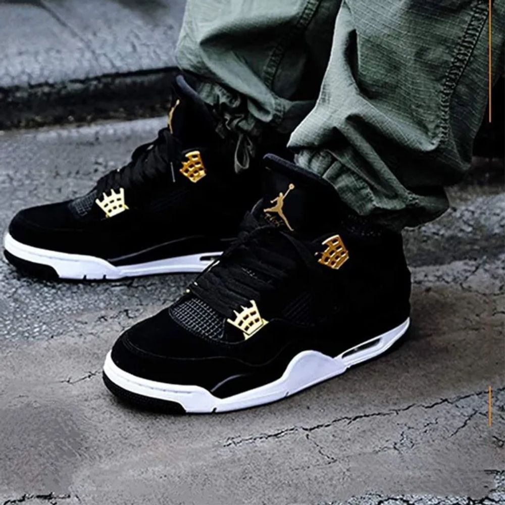 Air Jordan 4 Retro Royalty in Metallic Gold - product image from the listing.