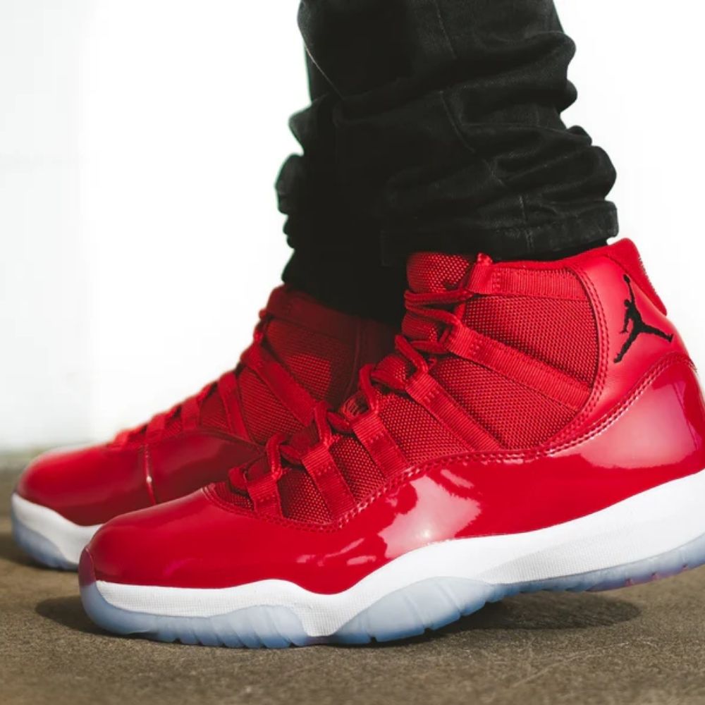 Air Jordan 11 Retro Win Like 96 Gym in Red - product image from the listing.