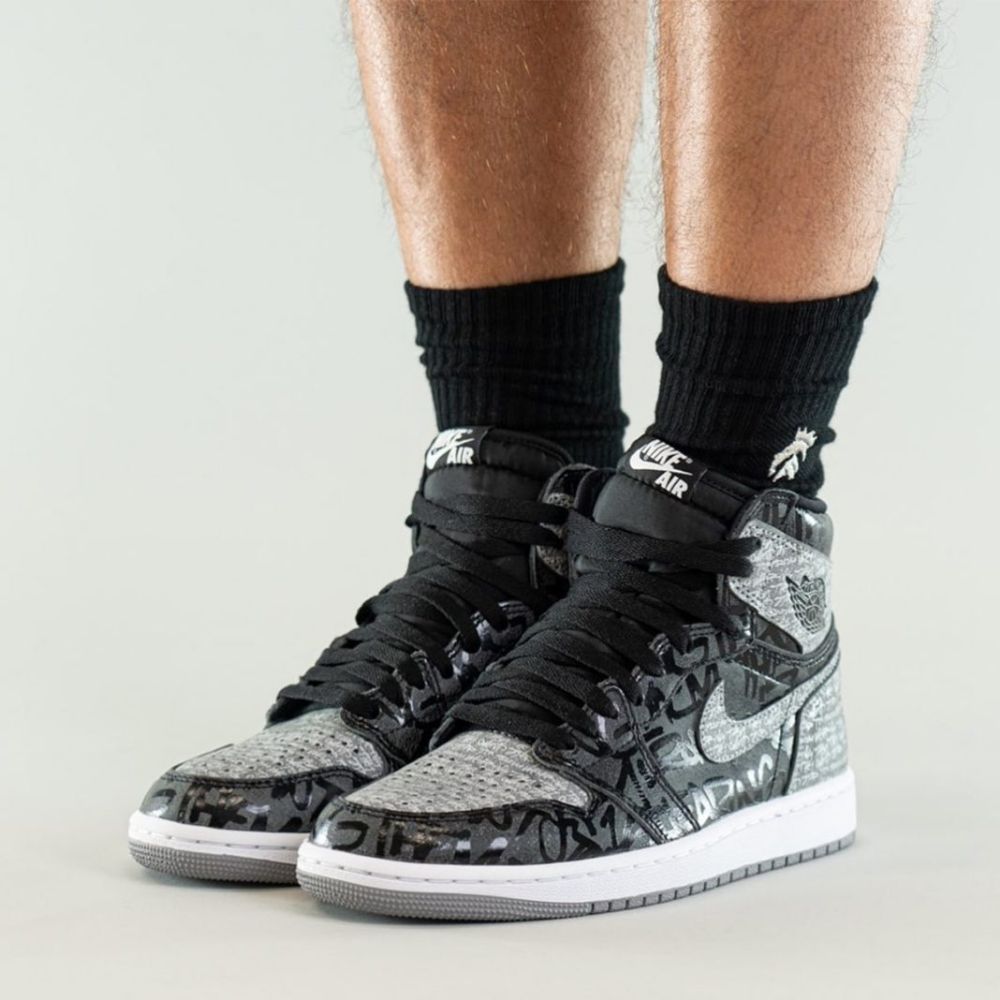 Air Jordan 1 High OG Rebellionaire Particle in Grey - product image from the listing.