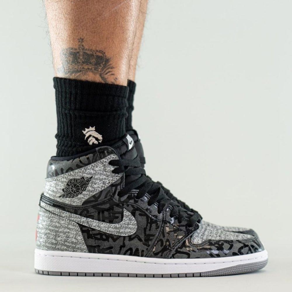 Air Jordan 1 High OG Rebellionaire Particle in Grey - product image from the listing.