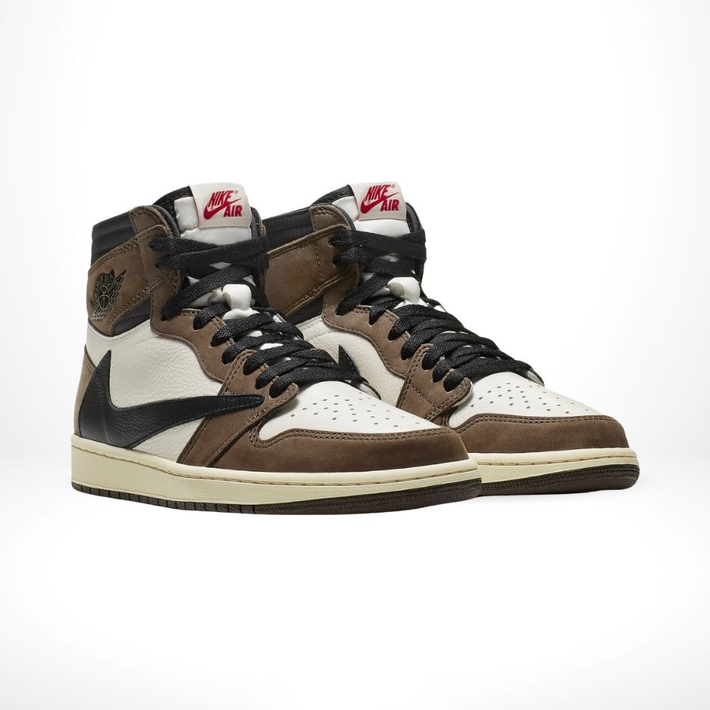 Air Jordan 1 Retro High OG x Travis Scott in Mocha - product image from the listing.