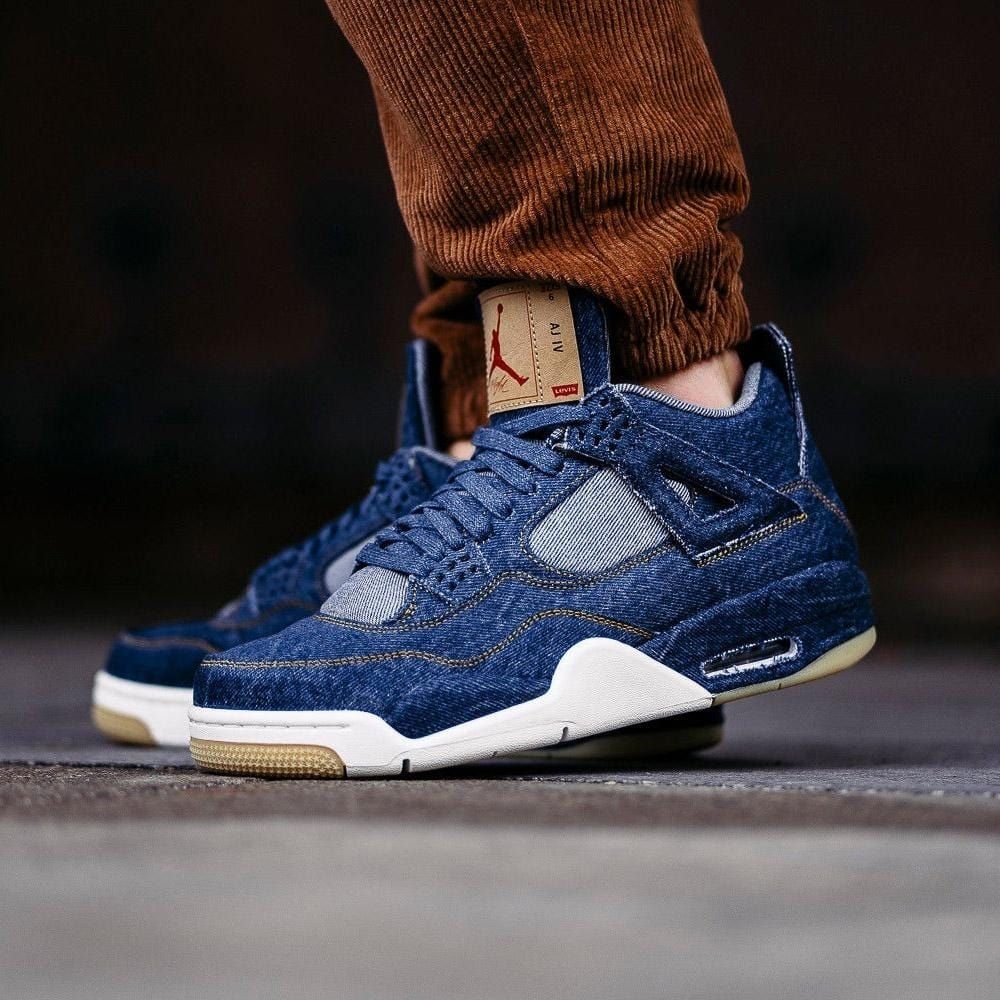 Air Jordan 4 x Levis Retro in Denim - product image from the listing.