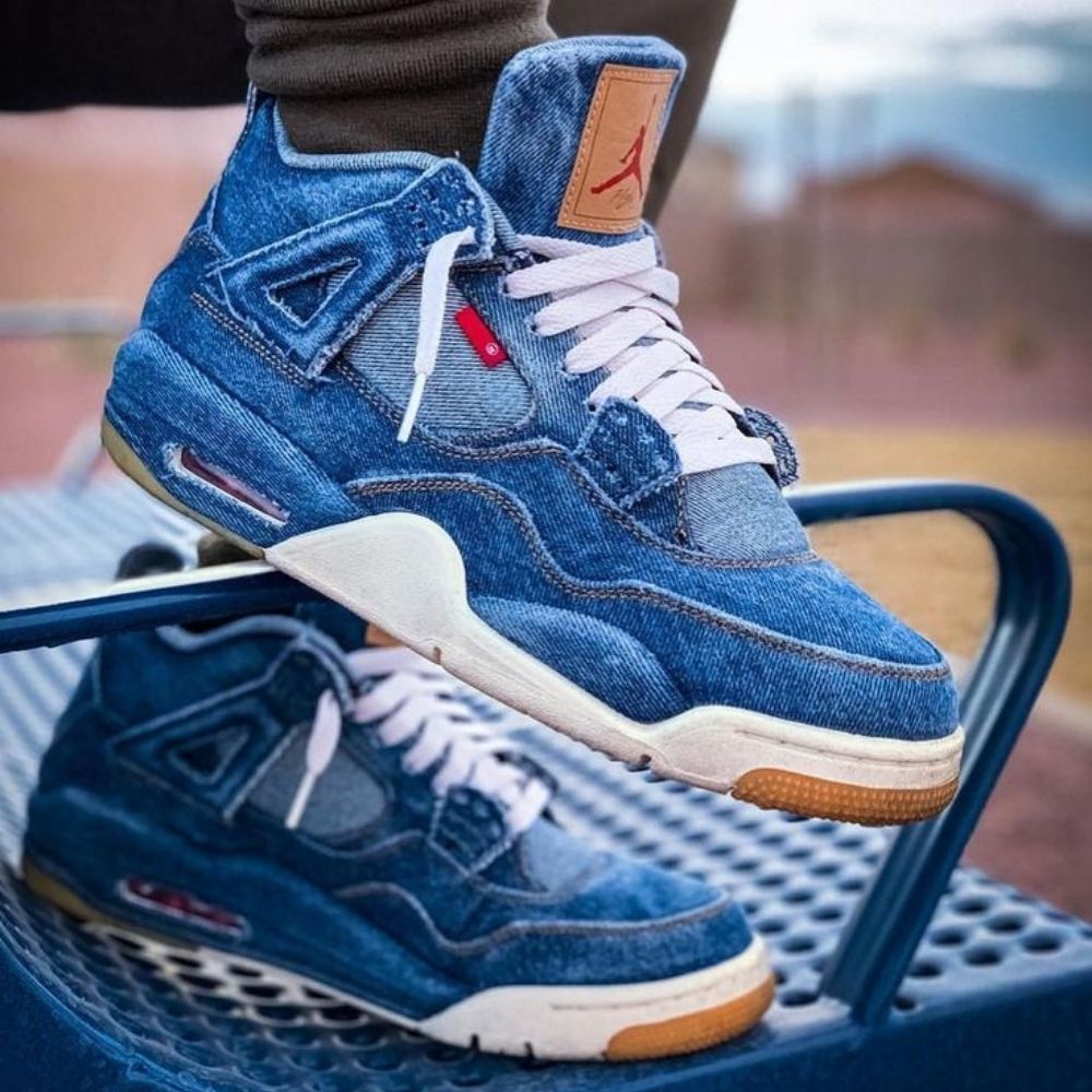 Air Jordan 4 x Levis Retro in Denim - product image from the listing.