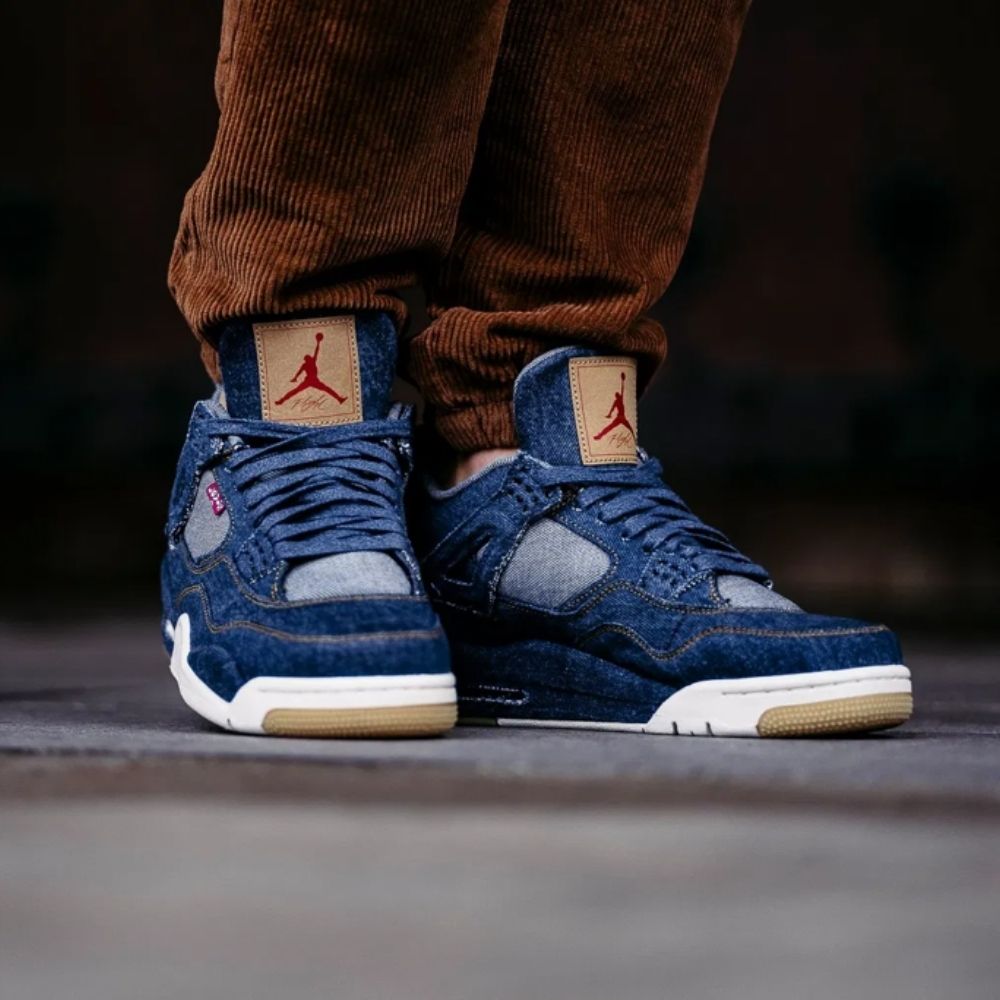 Air Jordan 4 x Levis Retro in Denim - product image from the listing.
