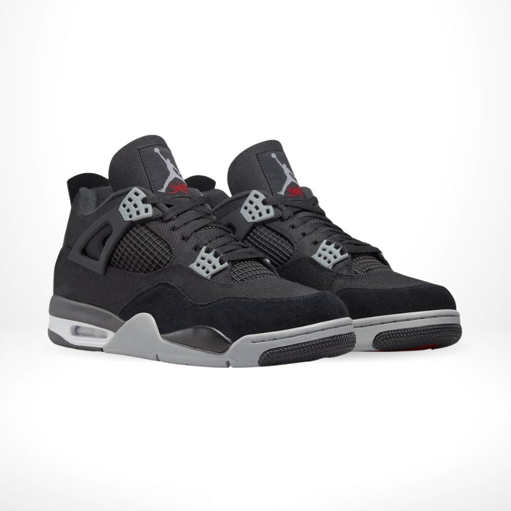 Black Canvas Light Steel - Air Jordan 4 Retro SE - product image from the listing.