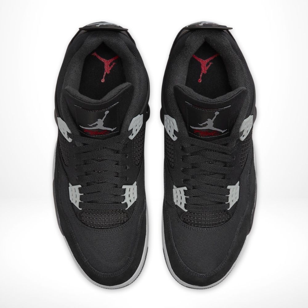 Black Canvas Light Steel - Air Jordan 4 Retro SE - product image from the listing.