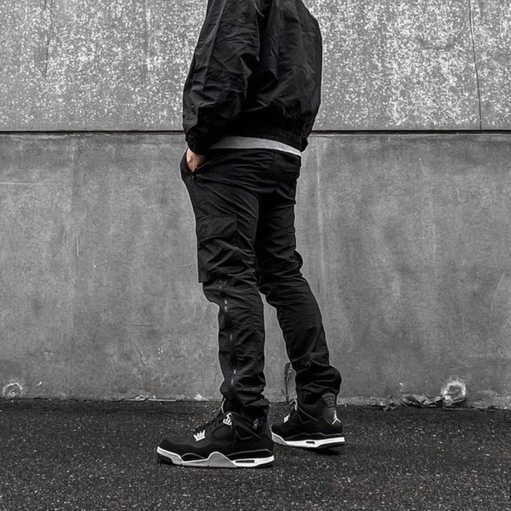 Black Canvas Light Steel - Air Jordan 4 Retro SE - product image from the listing.