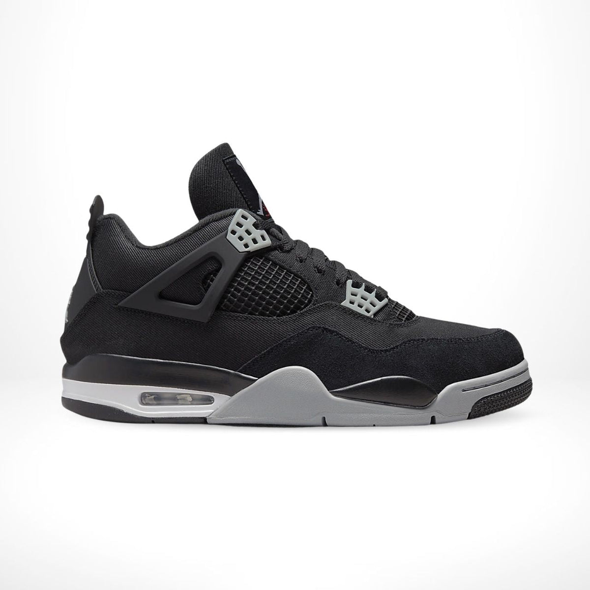 Black Canvas Light Steel - Air Jordan 4 Retro SE - product image from the listing.
