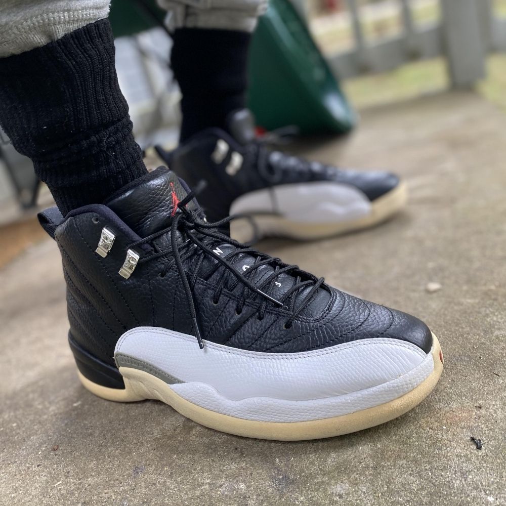 Playoff Black White - Air Jordan 12 Retro 2022 - product image from the listing.