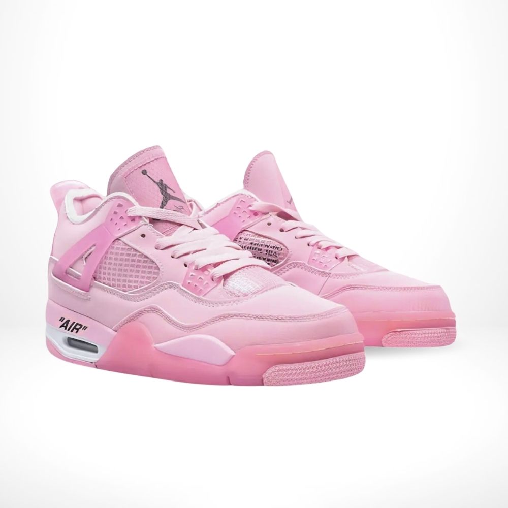 Air Jordan 4 x in Off White Sail Pink - product image from the listing.