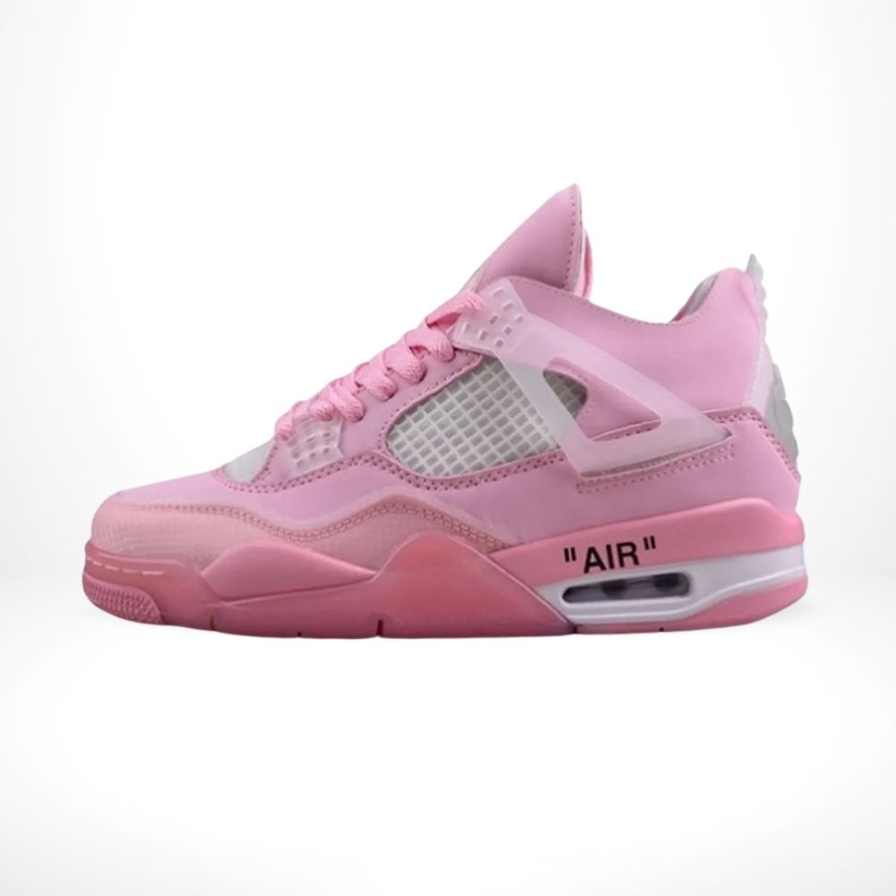 Air Jordan 4 x in Off White Sail Pink - product image from the listing.