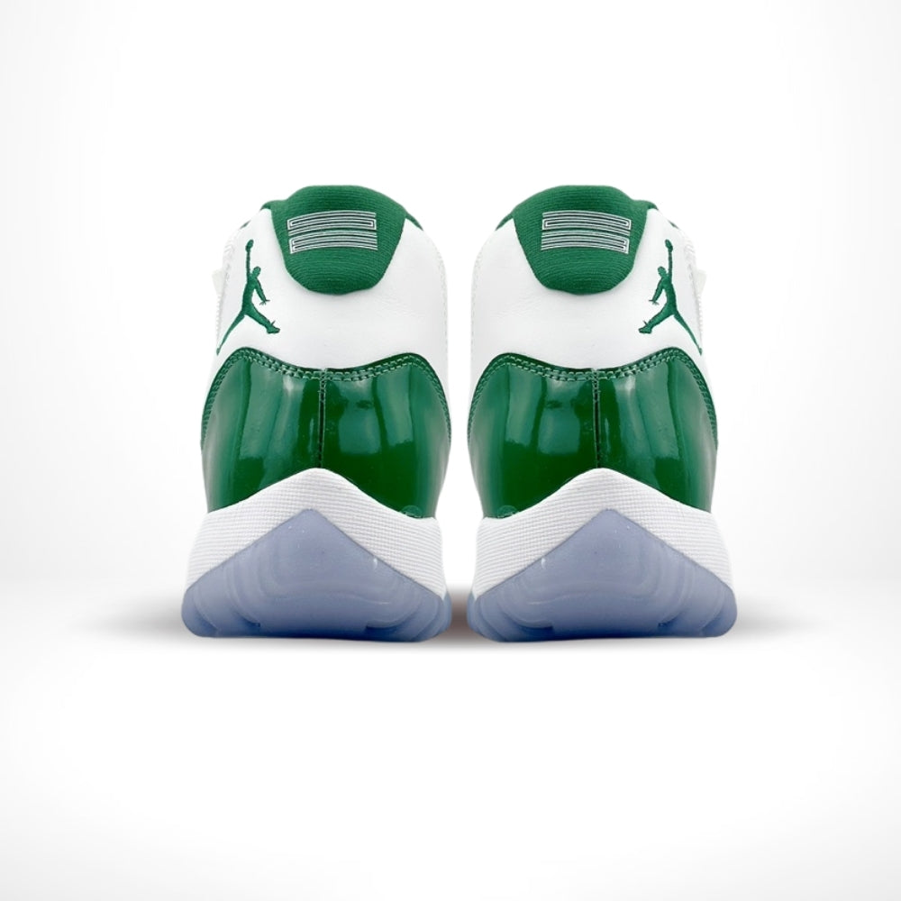 Air Jordan 11 Retro High in White And Green - product image from the listing.