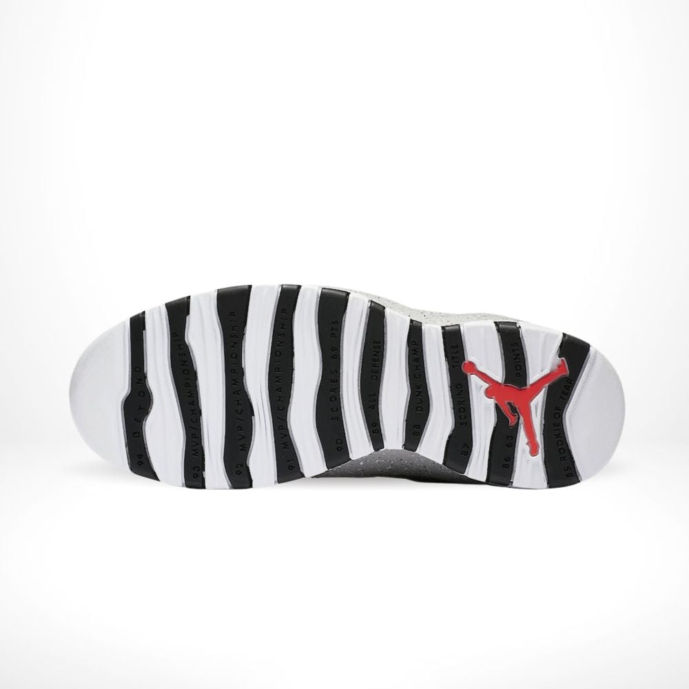 Air Jordan 10 Retro Cement in Black - product image from the listing.