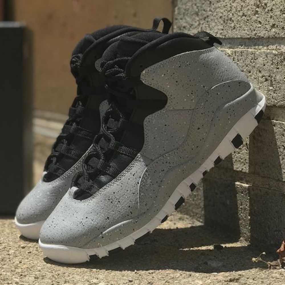 Air Jordan 10 Retro Cement in Black - product image from the listing.