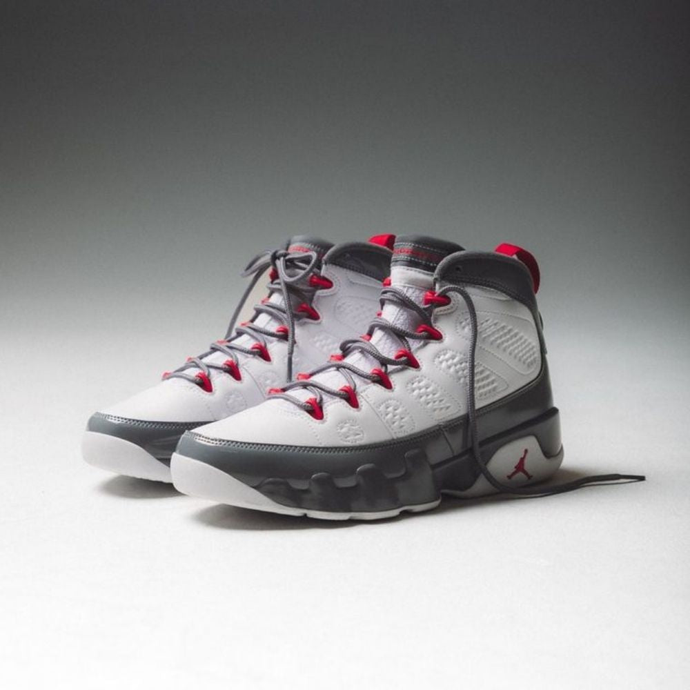 Air Jordan 9 Retro Fire in Red Grey - product image from the listing.